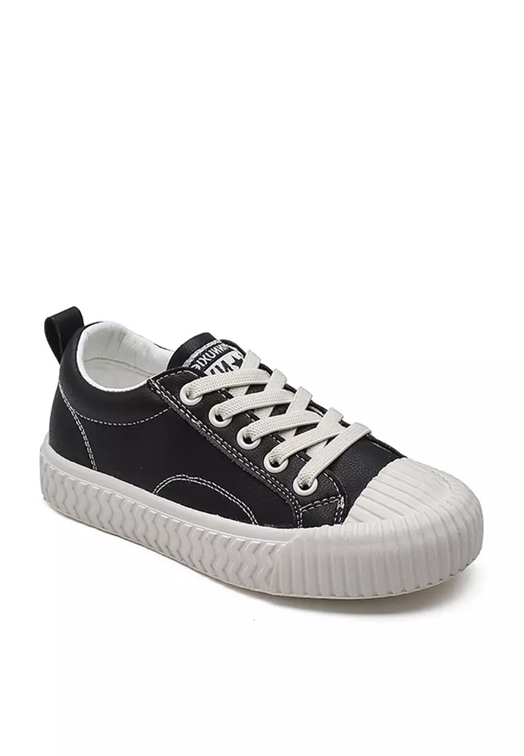 VANSA Comfortable Leather Sneakers VSK-T727
