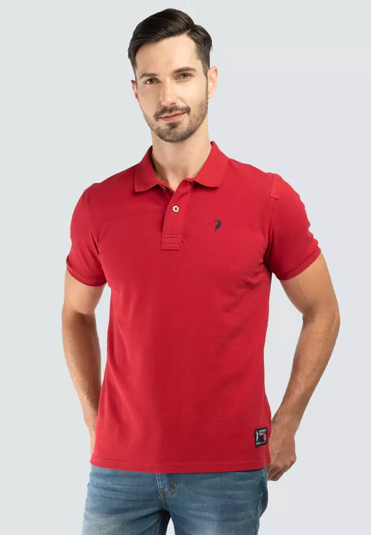 Red polo short shop