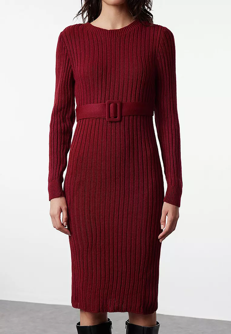Belted Knit Dress
