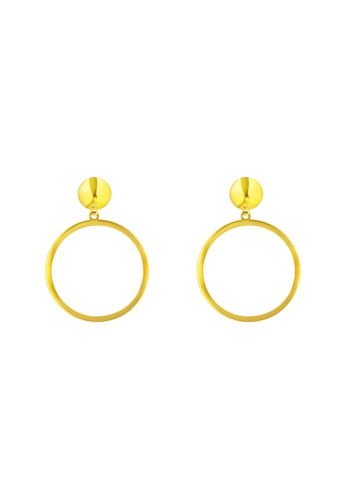 TOMEI TOMEI Lusso Italia Golden Pizzaz Collection Earrings, Yellow Gold 916 D8DC3AC88D73A2GS_1