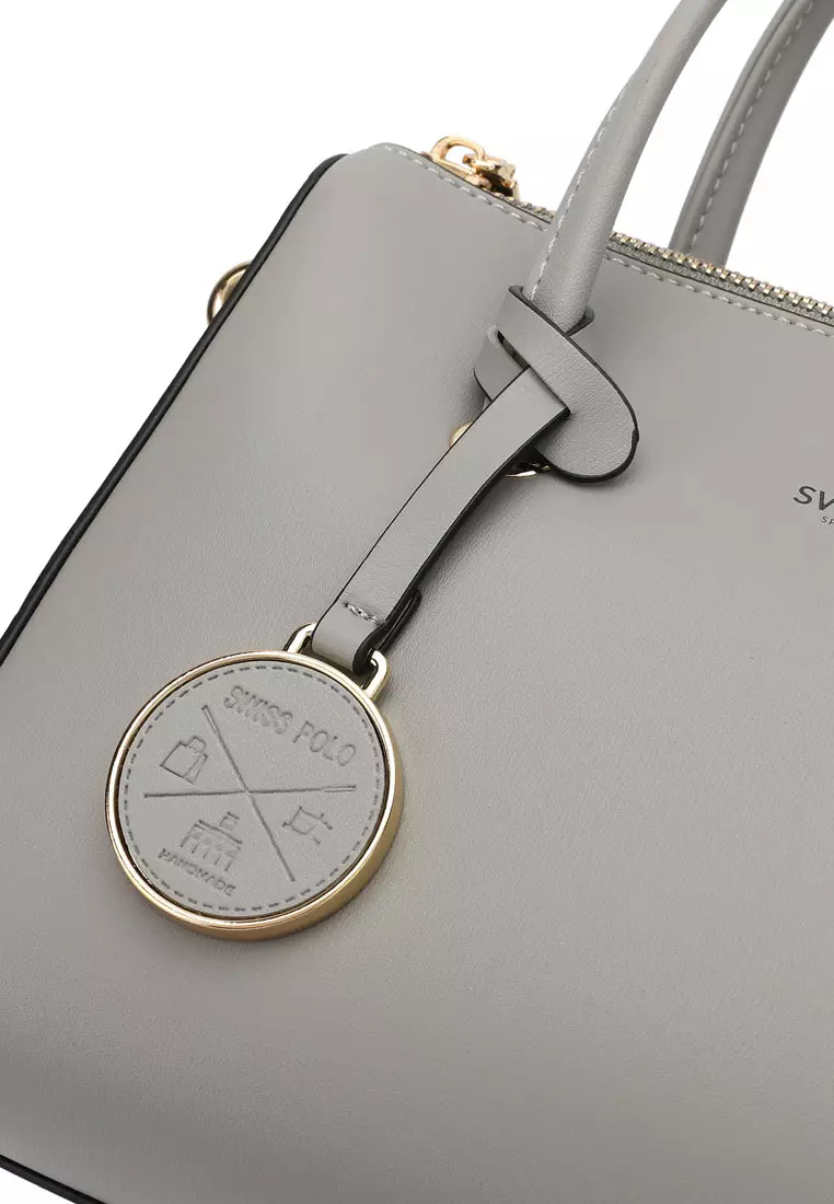 Women's Top Handle Bag / Sling Bag / Crossbody Bag - Grey