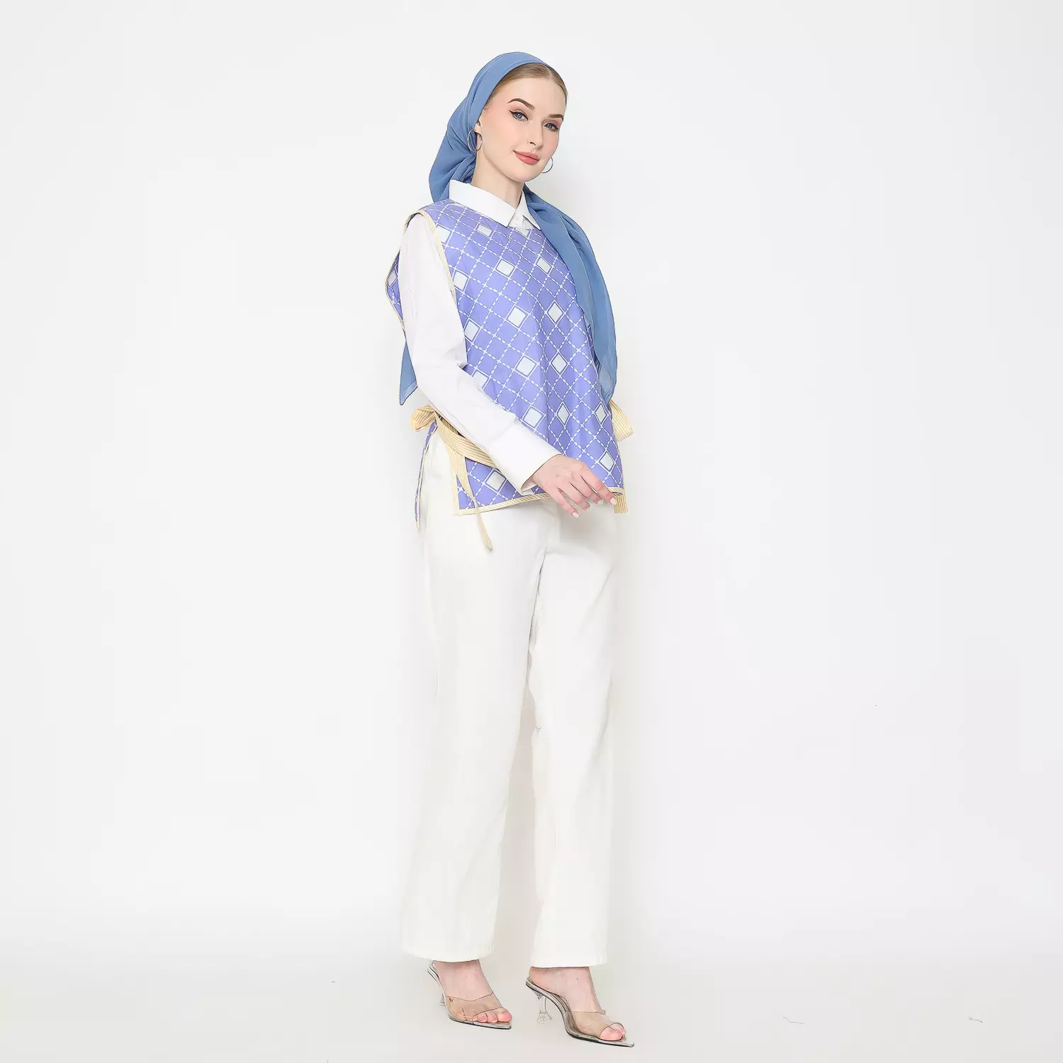 Vest Batik Wanita - Bhatara Batik Minesota - Rompi Batik Modern Tanpa Lengan