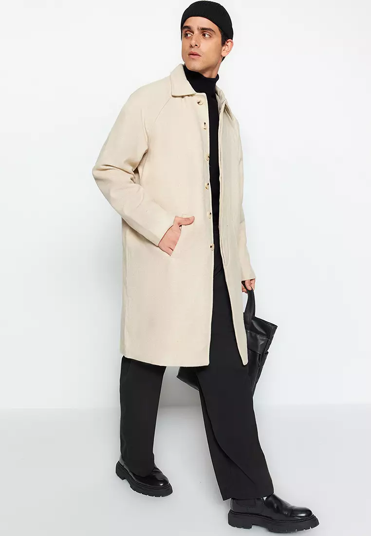 Unisex Wool Blend Winter Coat