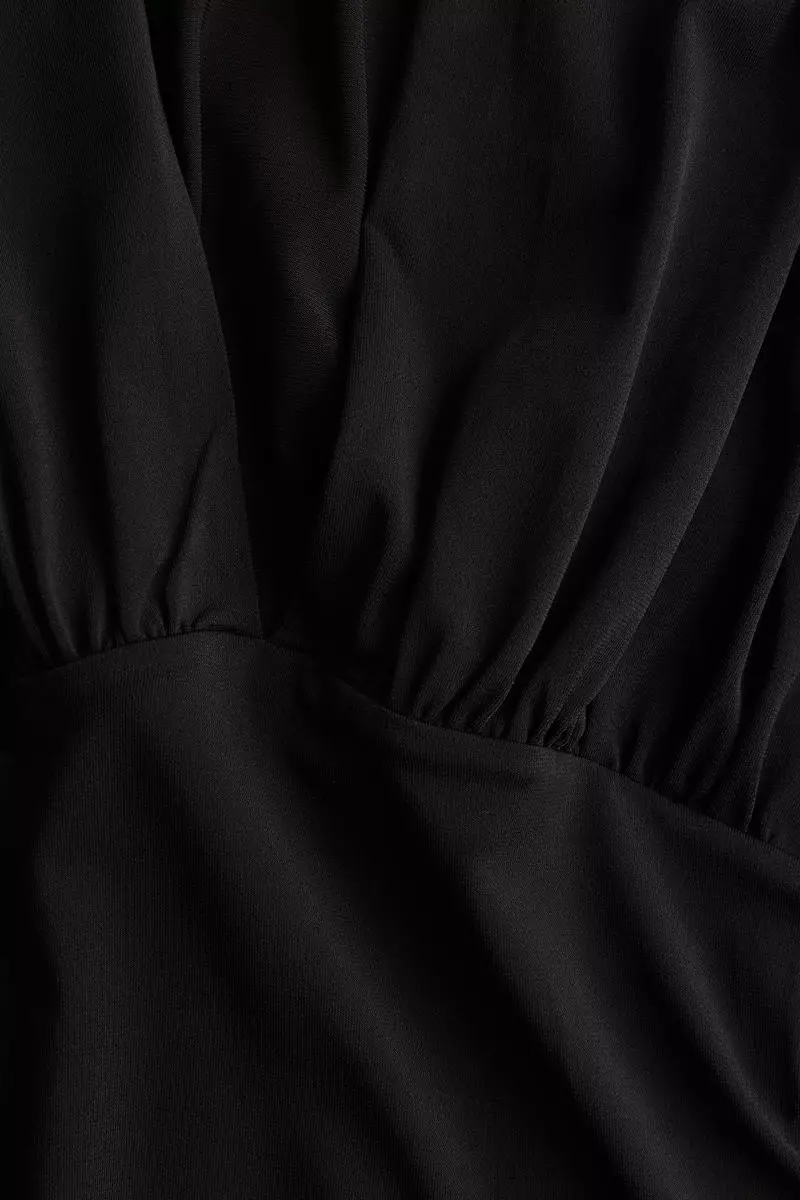 Draped V-neck thong body