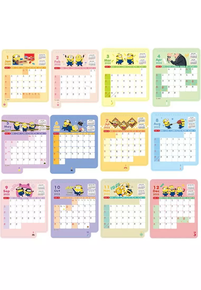 2025 Minion Calendar