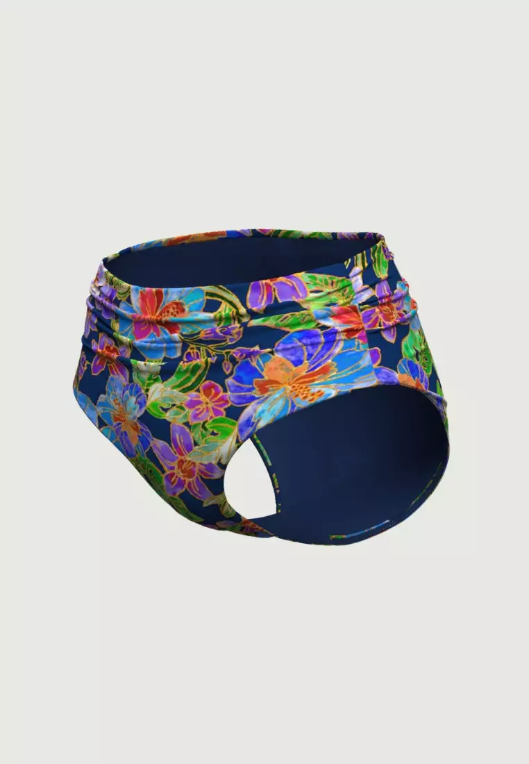 Tropadelic Island Navy Ruched Full Classic Pant