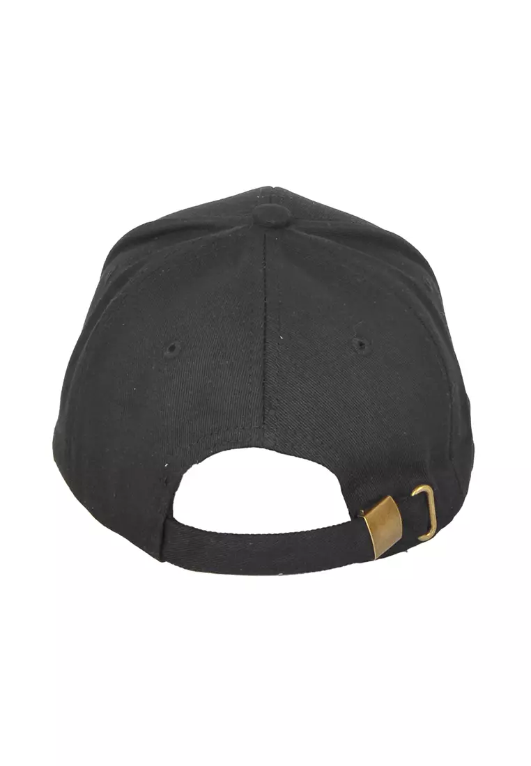 Paris embroidery "Large Logo" Cap in Black