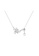 ZITIQUE silver Women's Diamond Embedded Three Clovers Pearl Pendant Necklace - Silver FE39CAC4279A8FGS_1