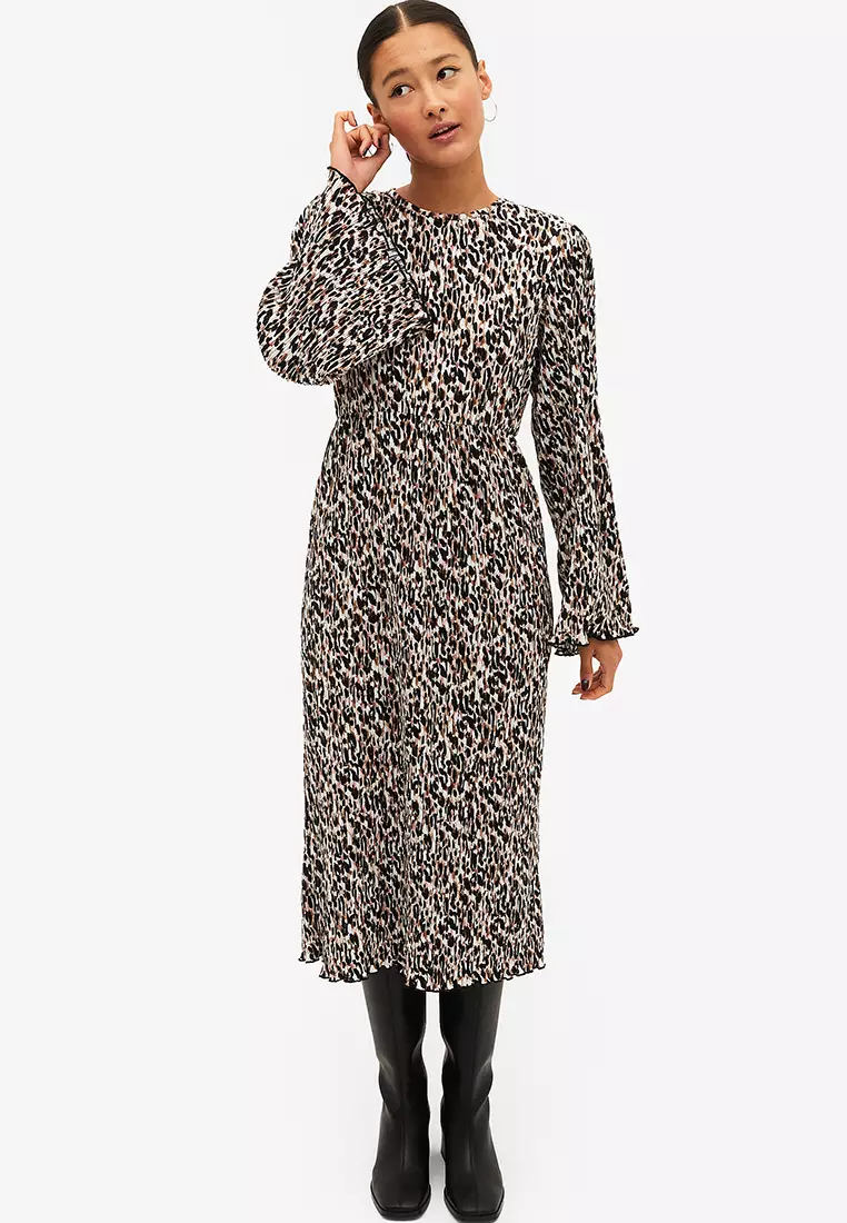 Monki leopard dress clearance
