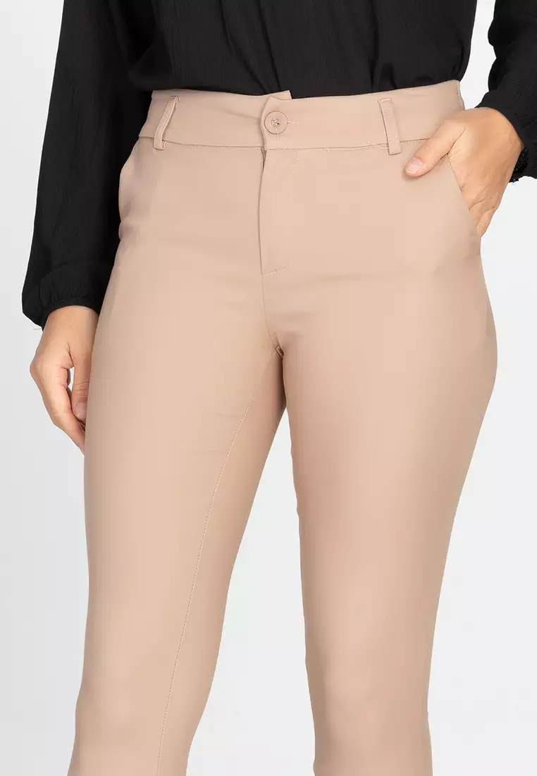 Mayumi Slim Fit Cropped Slacks
