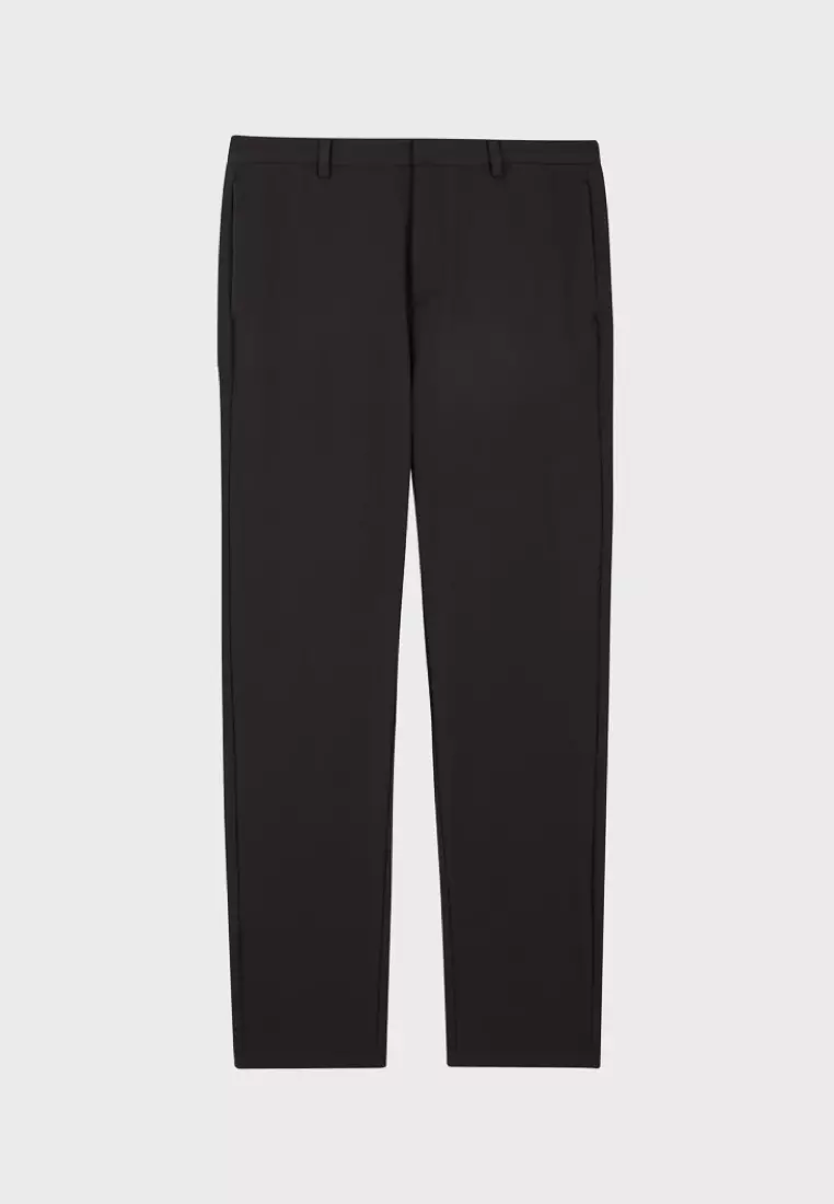 Dark Grey High Strech Comfortable Slim-fit Trousers