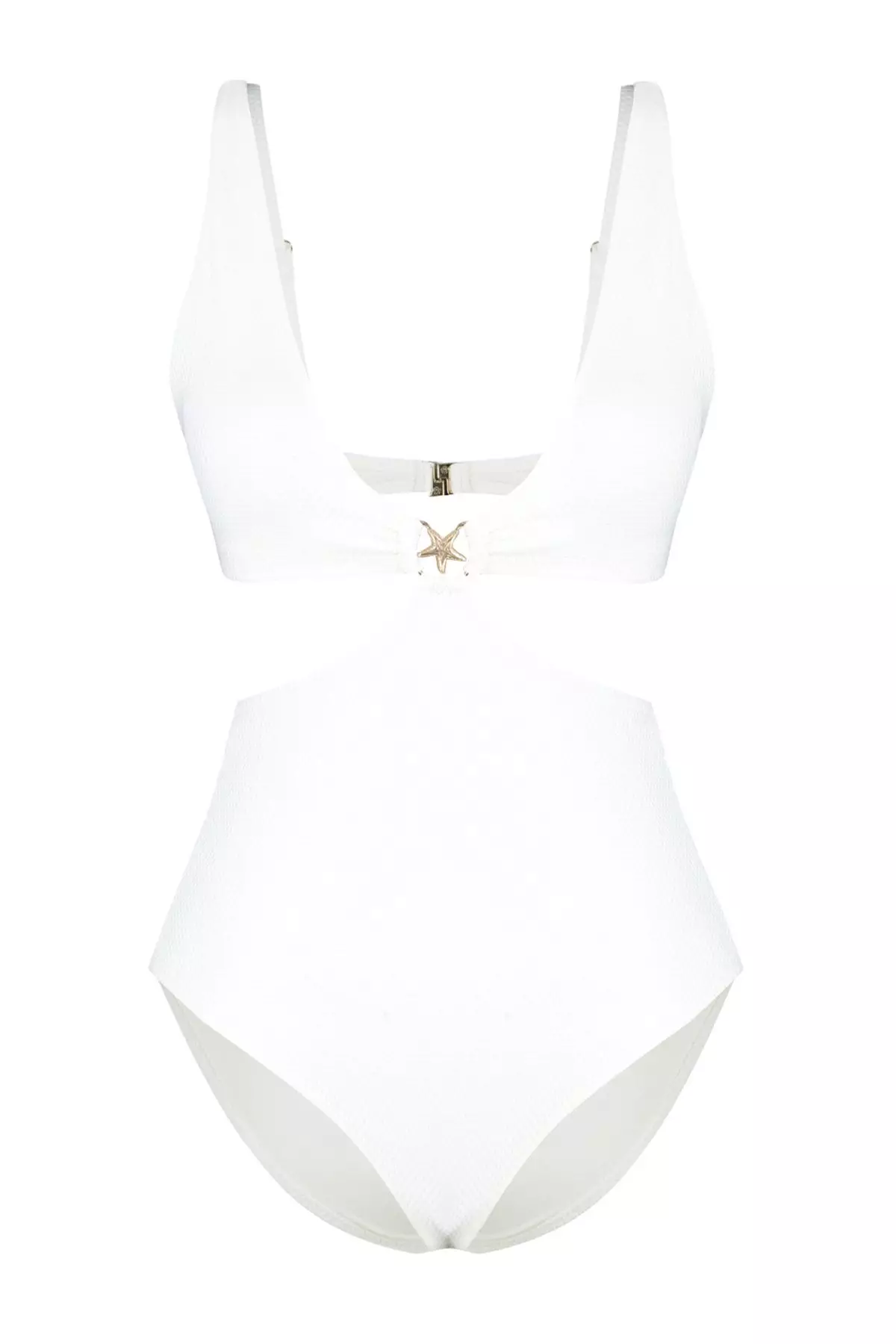 Buy Trendyol Star Cut Out Textured Swimsuit Online ZALORA Malaysia