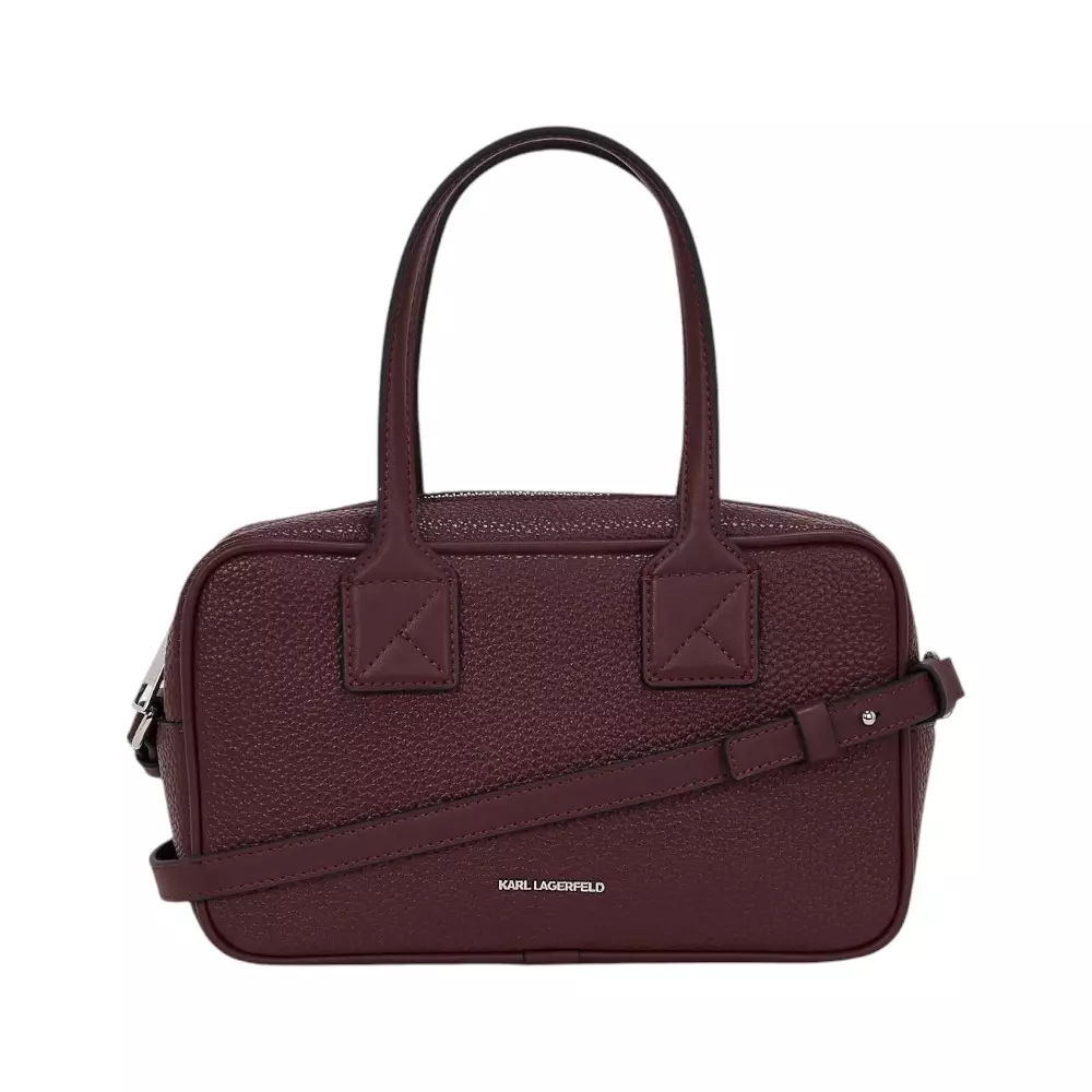 K/Skuare Bauletto Grainy Handbag Windsor Burgundy