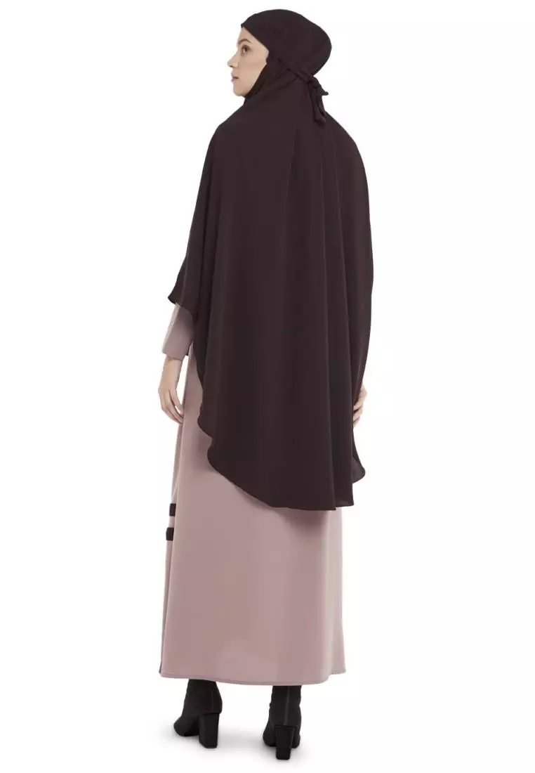 Queenza Set Gamis Wanita Muslimah By Zayidan Ghazia - Mocca