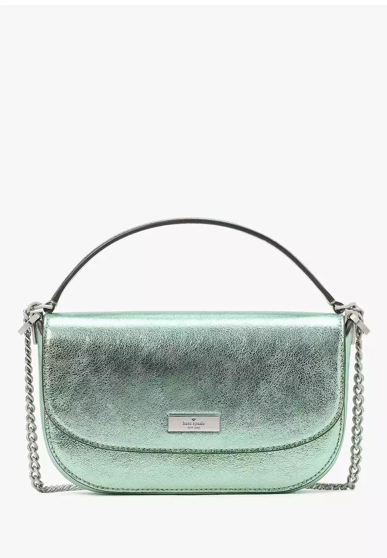 Buy kate spade Krista Metallic Chain Flap Crossbody 2025 Online