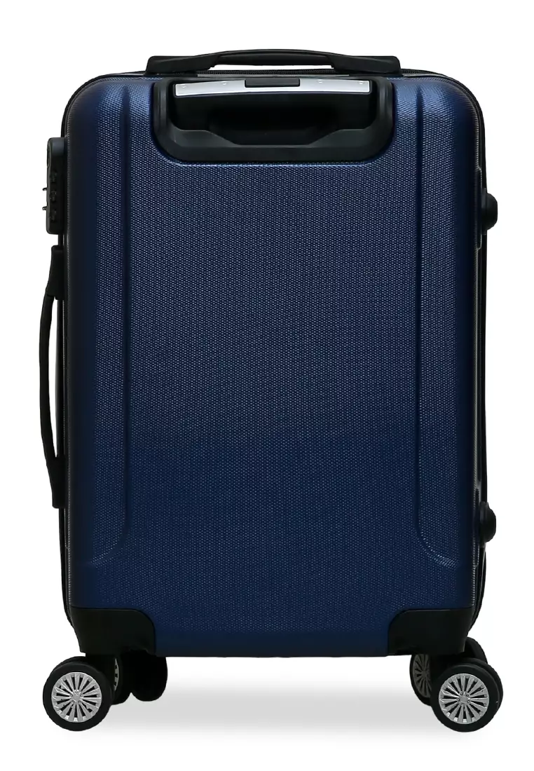 Carlton Koper Cabin Hardcase Unisex Size 20Inch Suitcase Combination Lock Large Compartment Material ABS+PVC Coated ORIGINAL - Navy