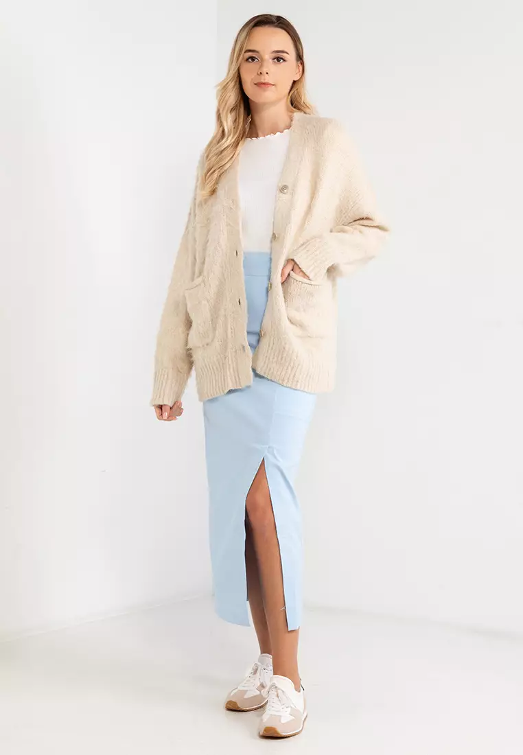 Buy LOWRYS FARM Shaggy Pocket Cardigan 2025 Online ZALORA