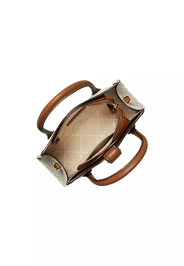 Michael Kors PVC small shoulder handbag for women 35S3G5GS5B VANILLA