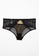 QuestChic black and multi and beige Alessandro Fishnet and Soft Lace Brief 9A7ACUSD35FF73GS_5