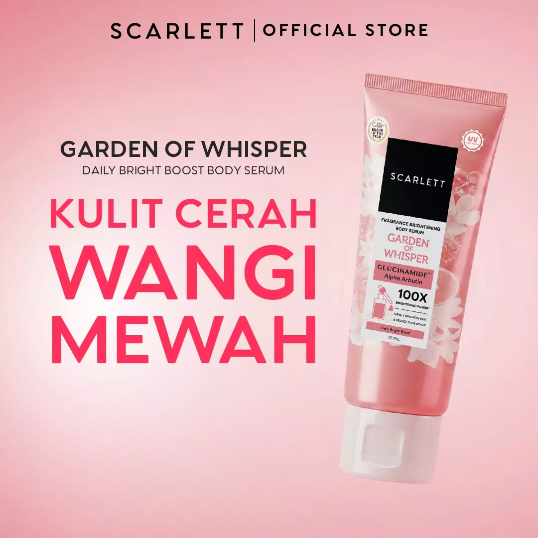 [NEW LAUNCH] SCARLETT GLUCINAMIDE Fragrance Brightening Body Serum Garden of Whisper 170ml