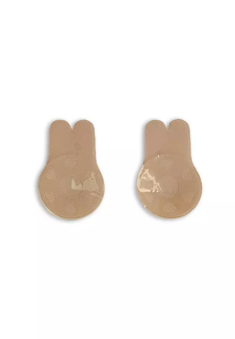Plus Rabbit Ear Shape Lift Up Bra Tape, Invisible Nipple Covers