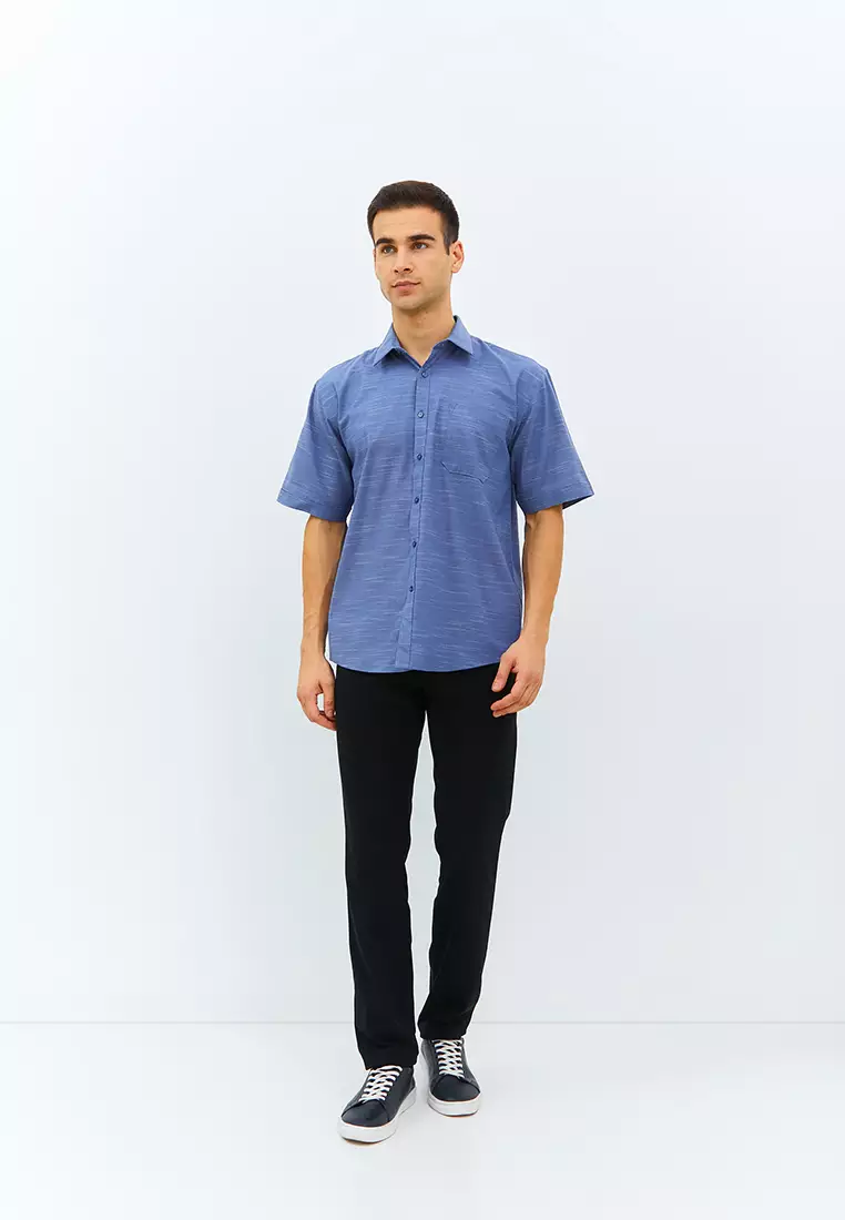 Jobb Pablo Kemeja Pria Lengan Pendek Regular light Blue