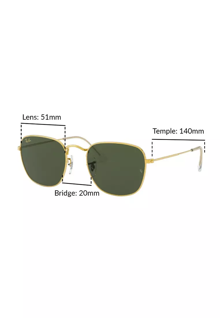 Buy Ray Ban Ray Ban Frank RB3857 919631 Unisex Global Fitting