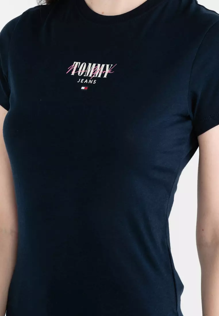 Slim Essential Logo 1 Tee - Tommy Jeans