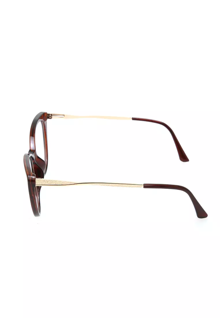 Kiano Kacamata Wanita Anti Radiasi Glasess Frame Material Plastic ORIGINAL - Brown