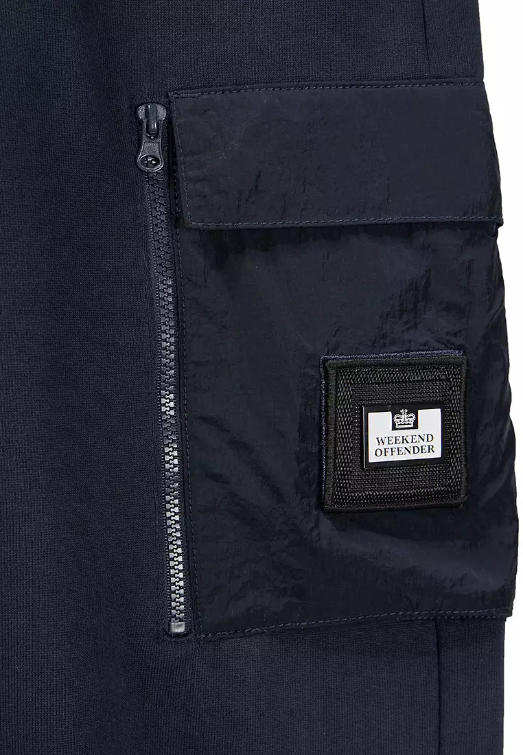 MENS NAVY LIPPI JOG PANT WITH PARACHUTE POCKETS