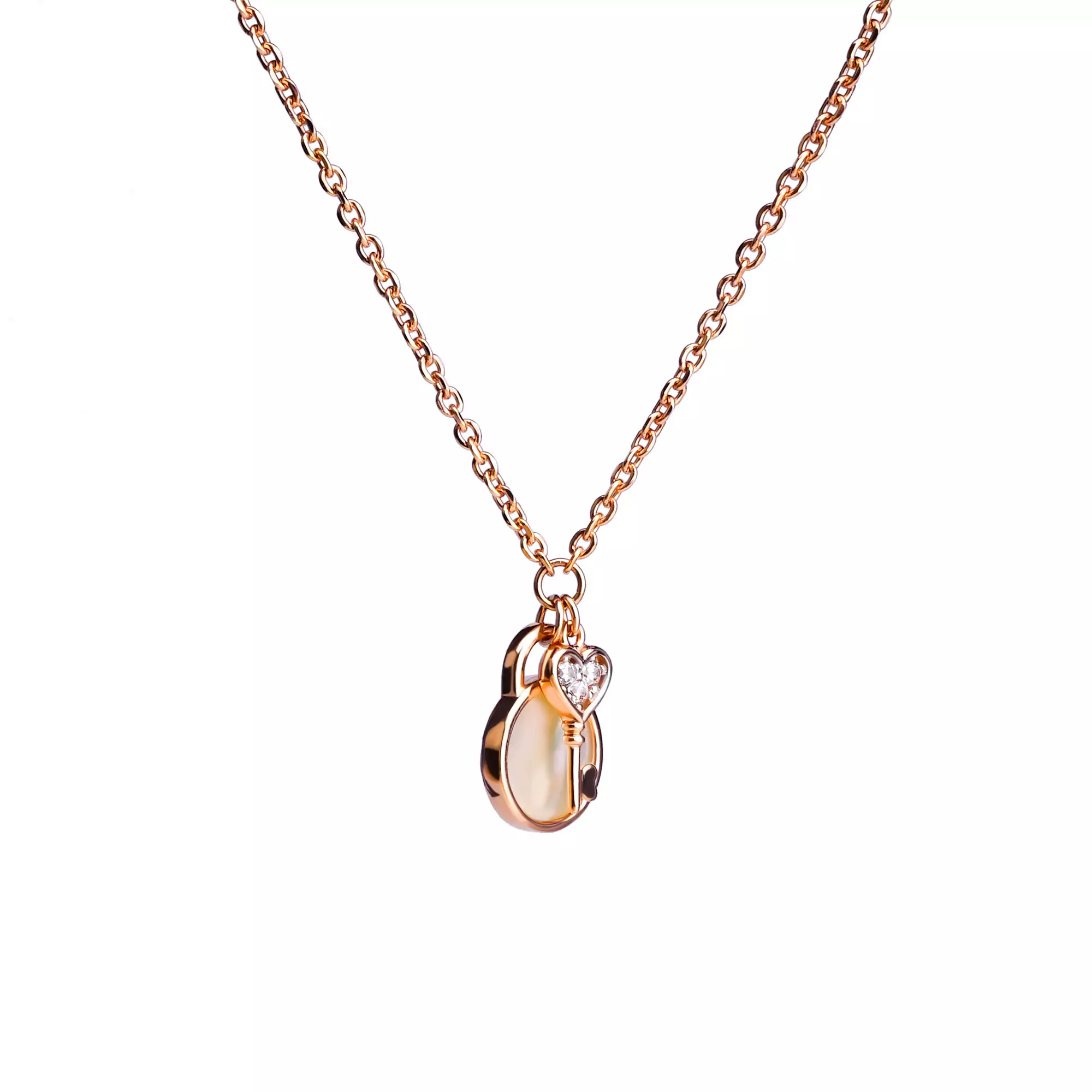 Kalung Serut Emas 7k - Key Pearl Gold Necklace - Mother of Pearl Collection - Juene Jewelry