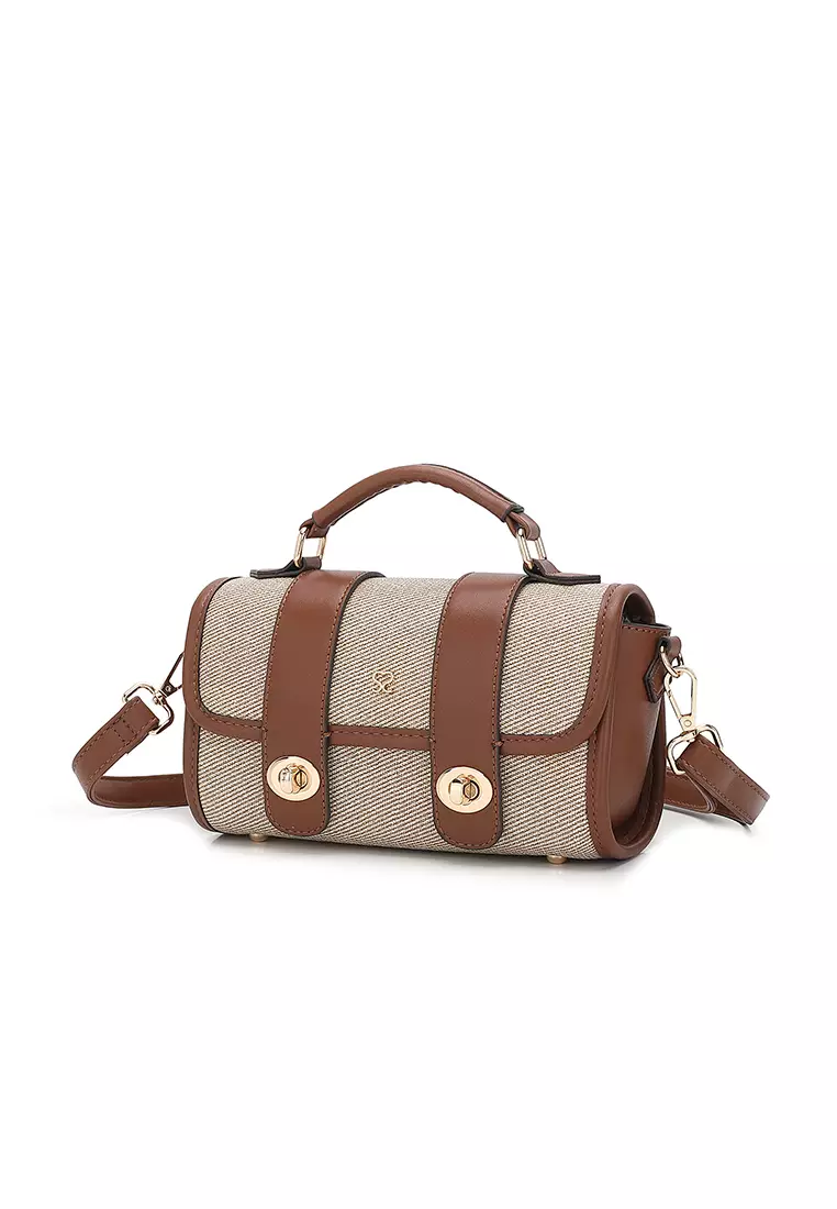 Women's Top Handle Bag / Sling Bag / Crossbody Bag / Shoulder Bag - Beige