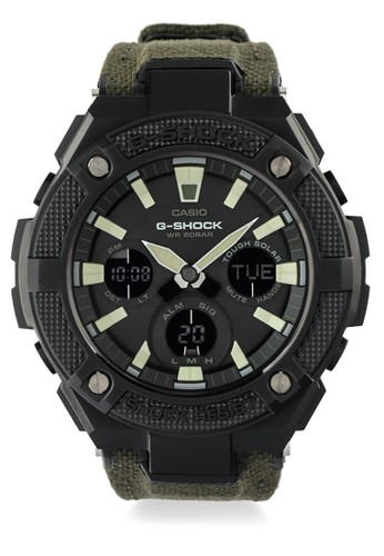 Jual G Shock Casio G Shock Jam Tangan Pria Green Black Canvas Gst S130bc 1a3dr Original Zalora Indonesia