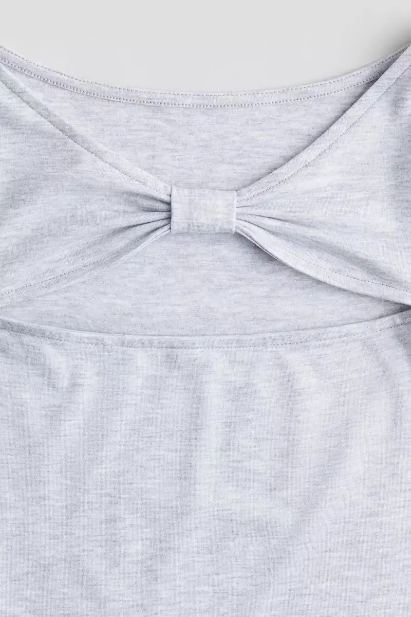 Cut-out jersey top