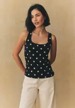 Black/White Polka Dot