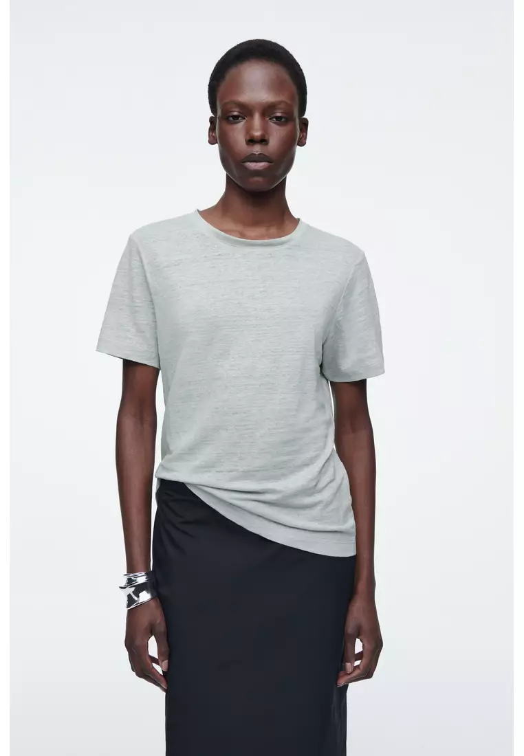 CREW-NECK LINEN T-SHIRT