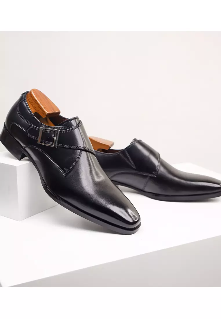 Business Leather Monk Strap Shoes MK5009-3