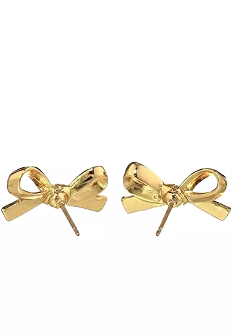Kate spade gold bow earrings shop