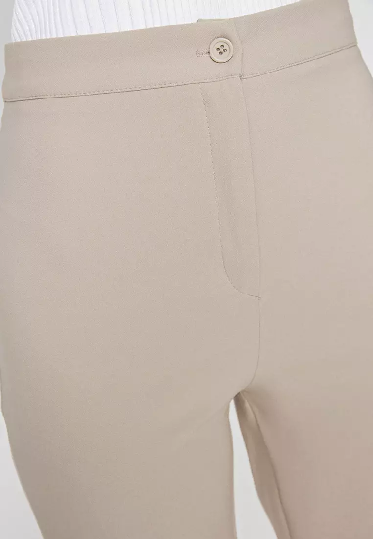 High Waist Flare Trousers