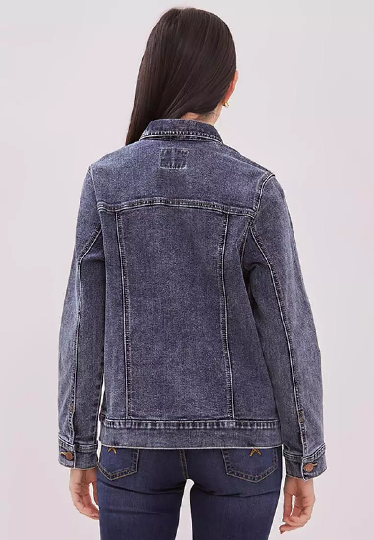 DUST Jaket Denim Leika Blue (D.61121)