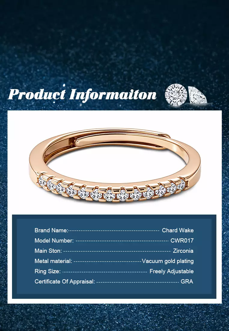 Cincin Wanita Titanium Korea Fashion Pelapisan Emas Vakum Perhiasan Ukuran Bebas Original Cewek Rings