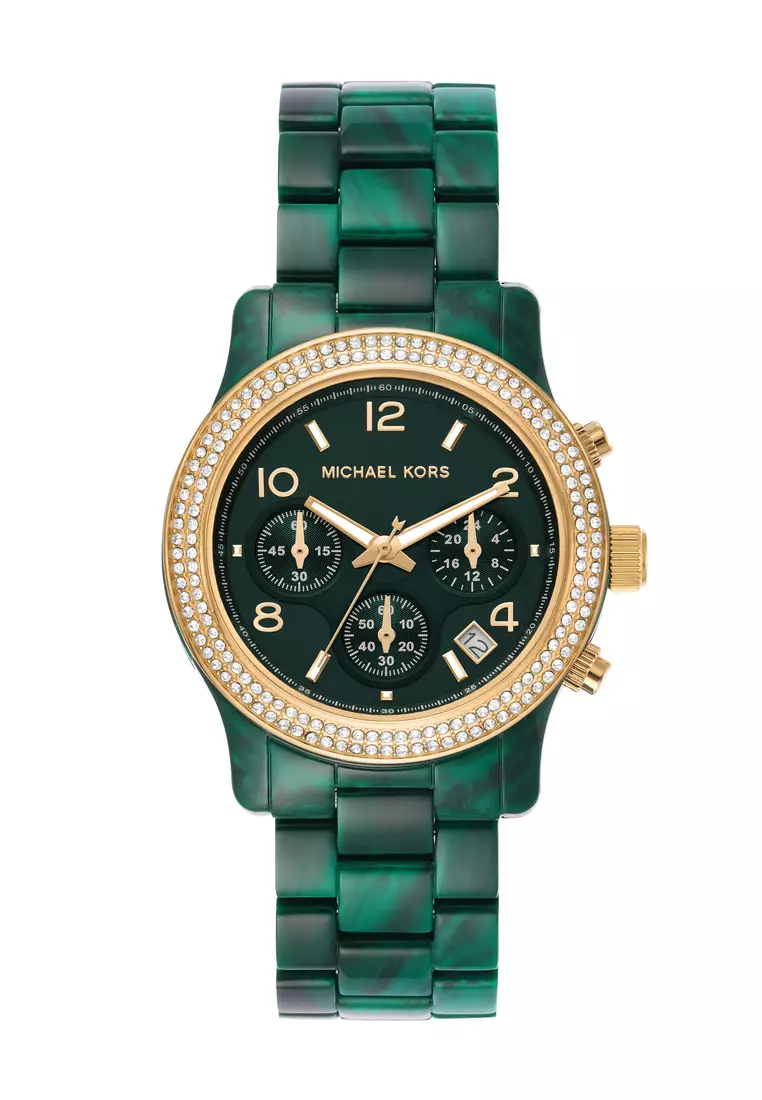 Green michael kors watch outlet
