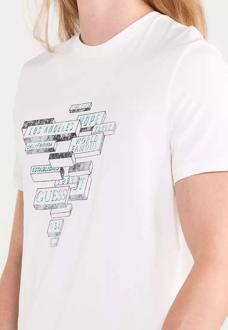 Buy Guess Front Print T Shirt Online ZALORA Malaysia