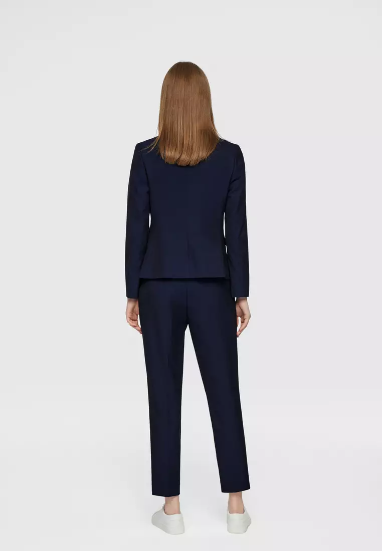 Long Sleeve Slim Fit Suit Blazer