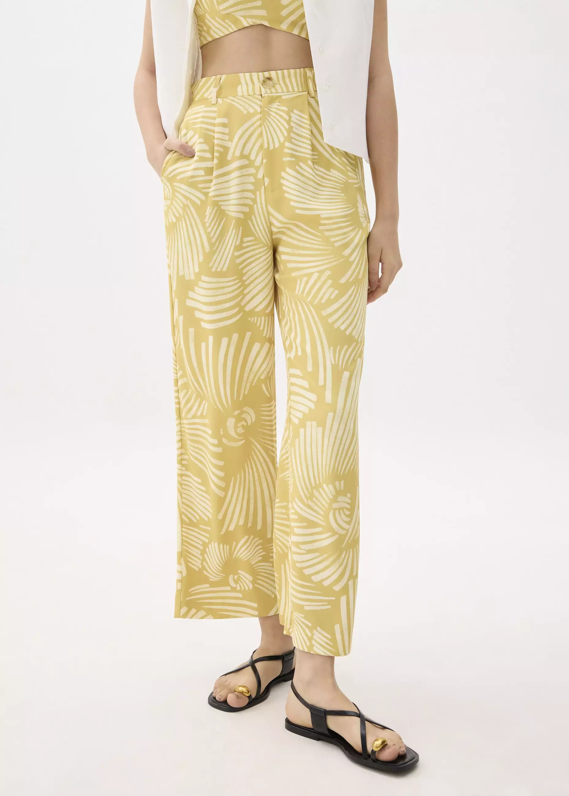 Celana Wanita - Leggy™ High Waist Straight Leg Pants in Kekana