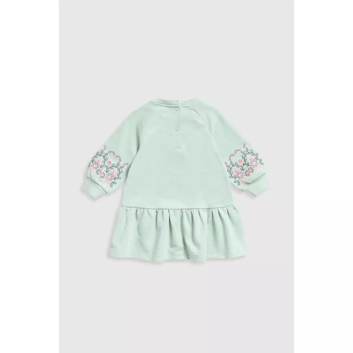 Mothercare Green Embroidered Sweat Dress - Dress Bayi Perempuan (Hijau)