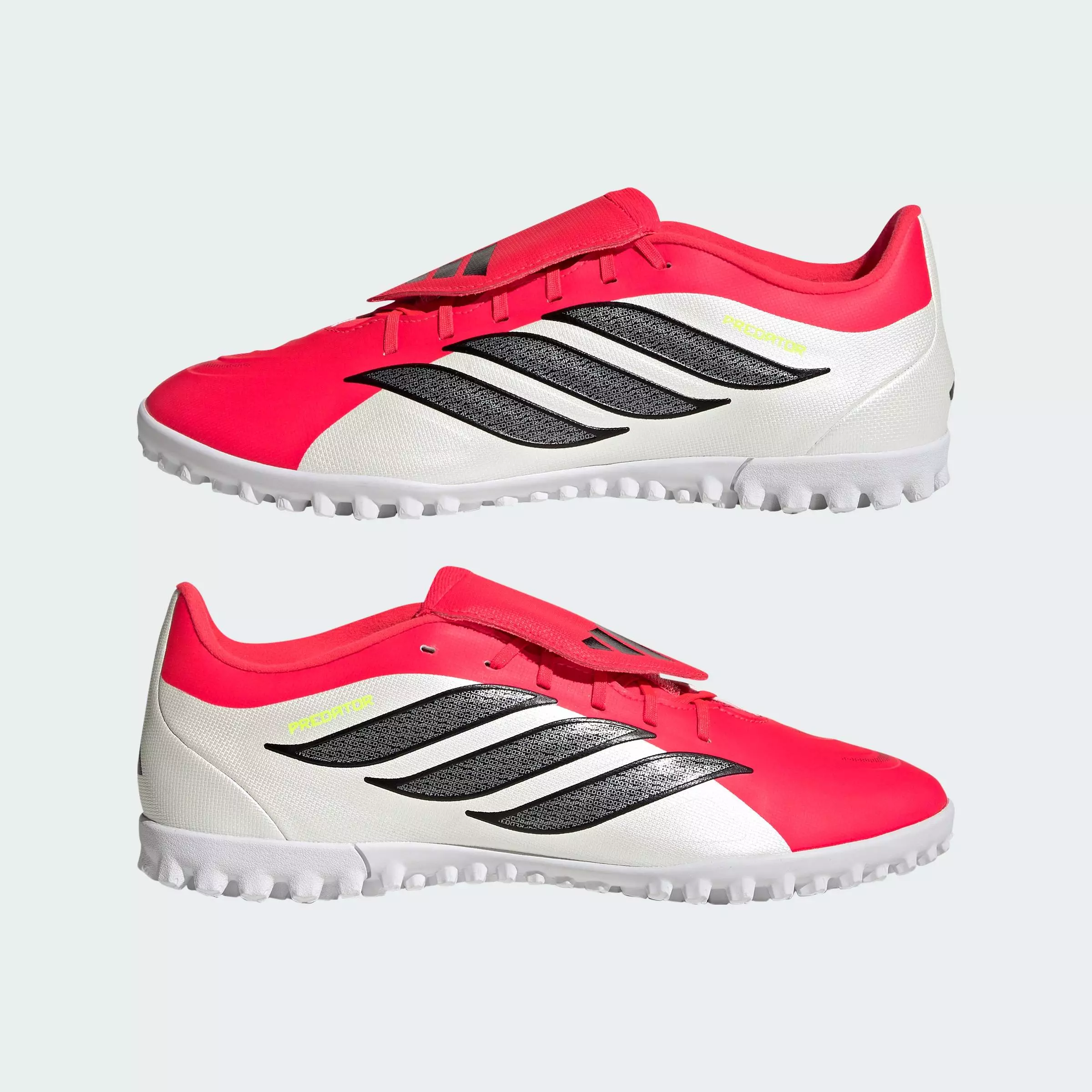Football Predator Club Fold-Over Tongue Turf Football Shoes Unisex Red JR5911