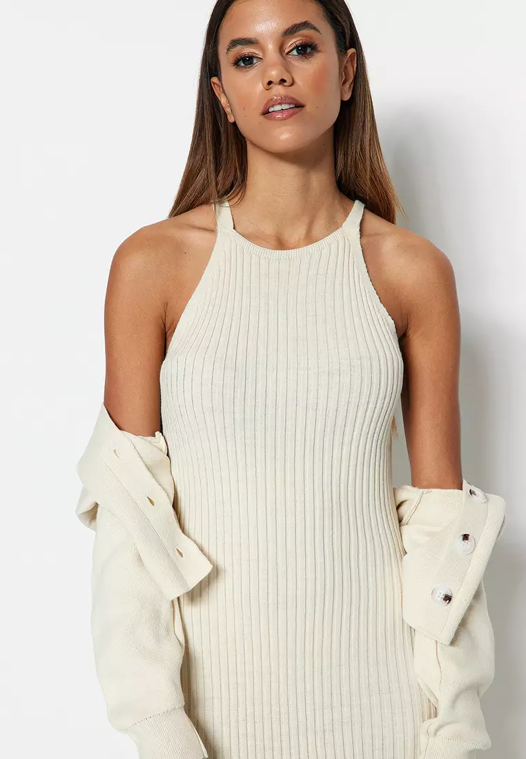 Knitted Cardigan and Dress Set