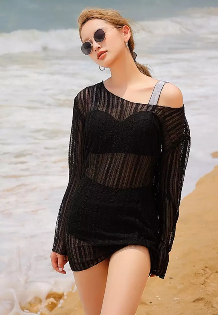 Buy ZITIQUE Korean women's beach cover-up swimsuit three-piece
