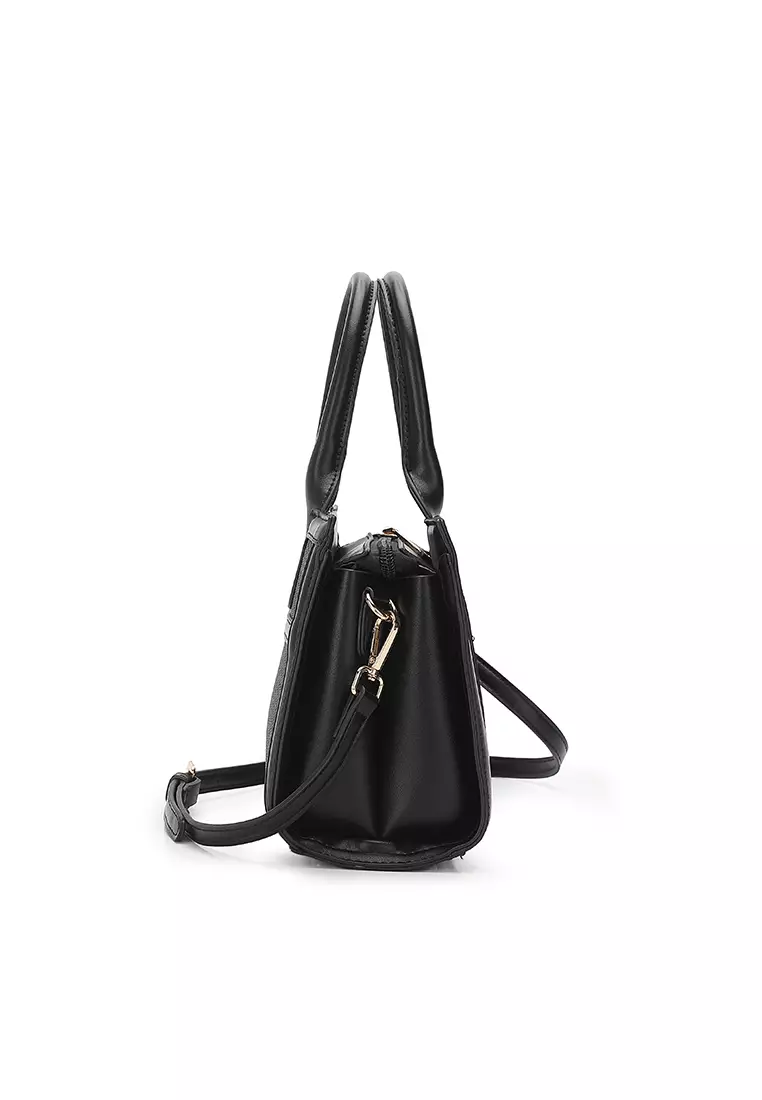 Women's Top Handle Bag / Sling Bag / Crossbody Bag / Shoulder Bag (Tas Tangan Wanita / Tas Selempang Wanita / Tas Bahu Wanita) - Hitam
